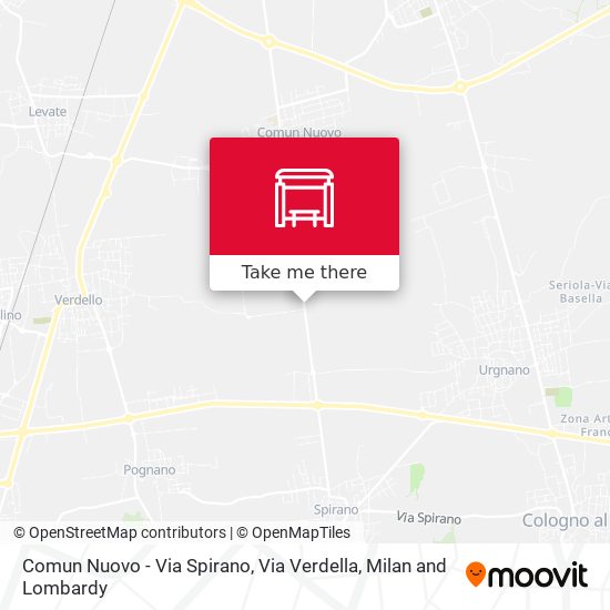 Comun Nuovo - Via Spirano, Via Verdella map