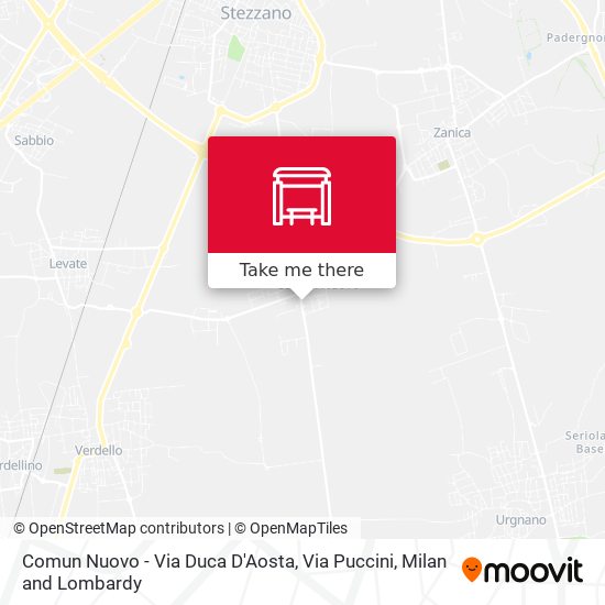 Comun Nuovo - Via Duca D'Aosta, Via Puccini map
