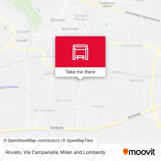Rovato, Via Campanella map