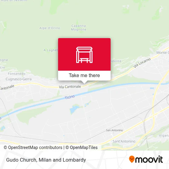 Gudo Church map
