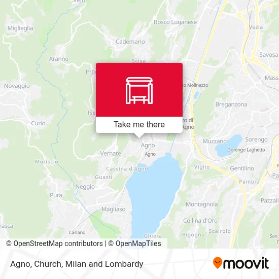 Agno, Church map