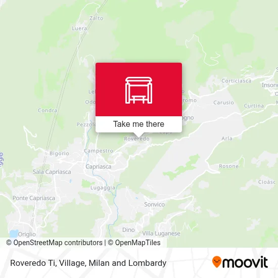 Roveredo Ti, Village map