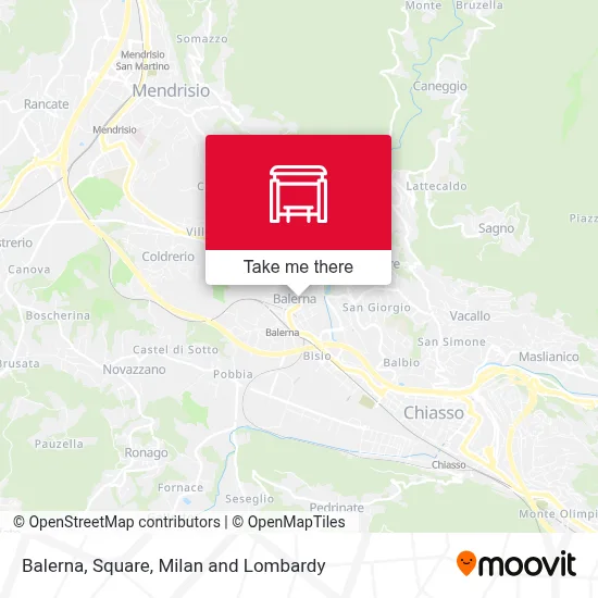 Balerna, Square map