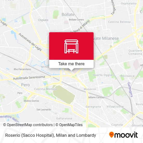 Roserio (Sacco Hospital) map