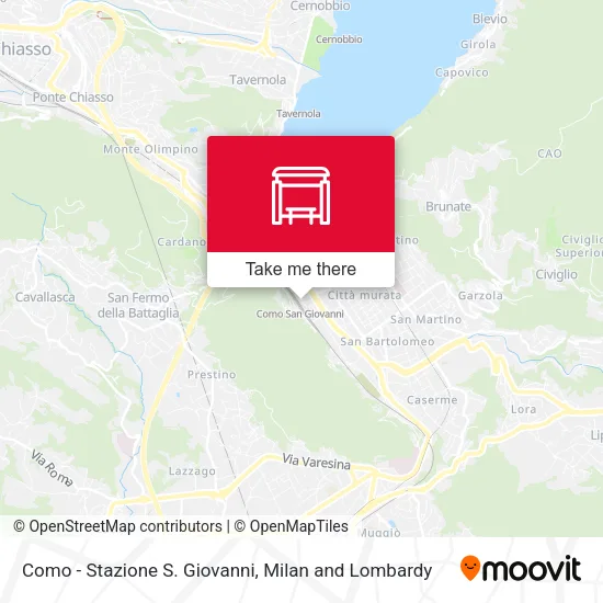 Como - Stazione S. Giovanni map