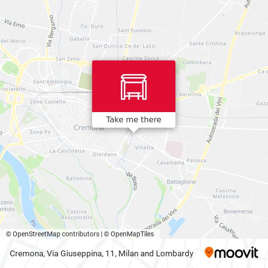 Cremona, Via Giuseppina, 11 map