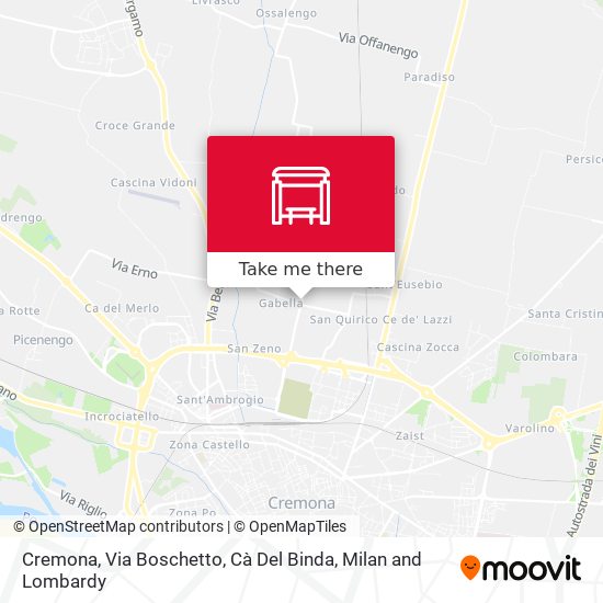 Cremona, Via Boschetto, Cà Del Binda map