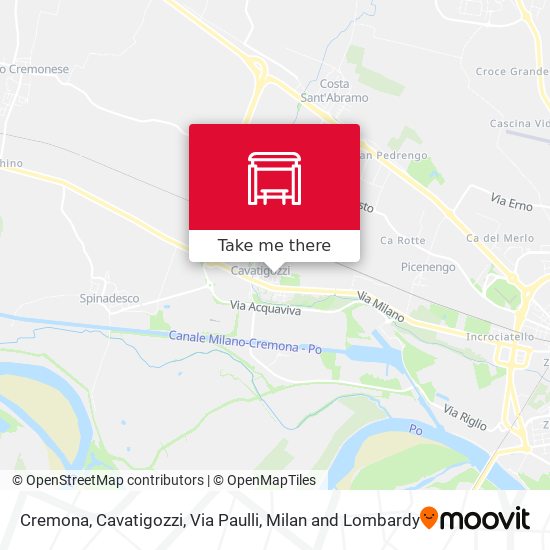 Cremona, Cavatigozzi, Via Paulli map