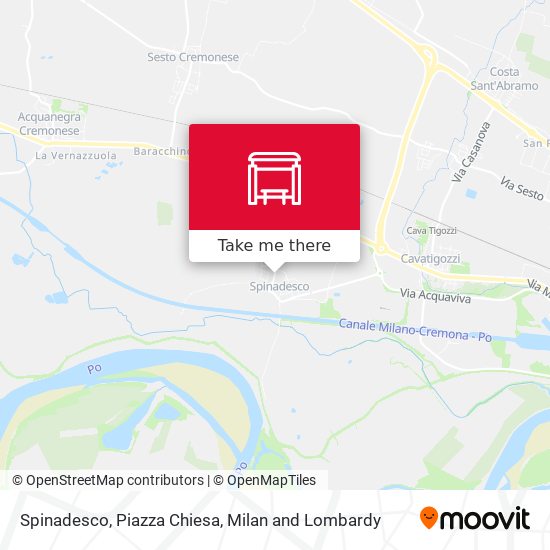 Spinadesco, Piazza Chiesa map
