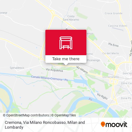 Cremona, Via Milano Roncobasso map