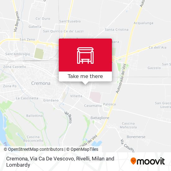 Cremona, Via Ca De Vescovo, Rivelli map