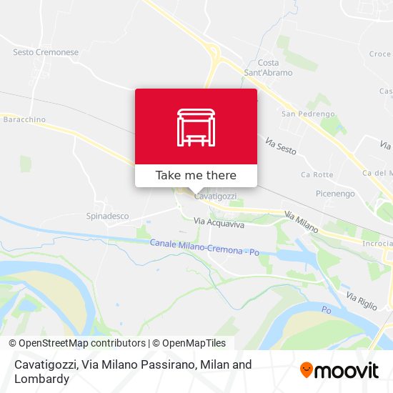 Cavatigozzi, Via Milano Passirano map