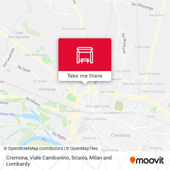 Cremona, Viale Cambonino, Scuola map