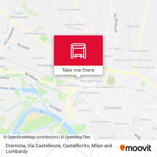 Cremona, Via Castelleone, Castelfiorito map