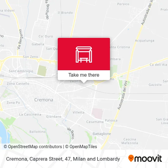 Cremona, Caprera Street, 47 map