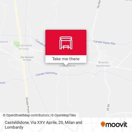 Casteldidone, Via XXV Aprile, 20 map