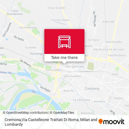 Cremona,Via Castelleone Trattati Di Roma map