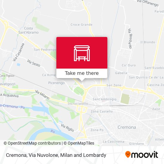Cremona, Via Nuvolone map