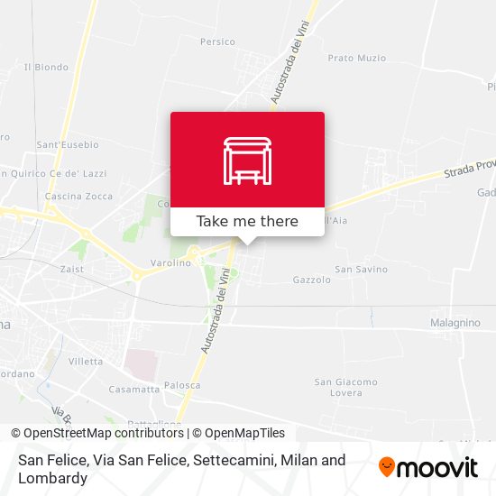 San Felice, Via San Felice, Settecamini map