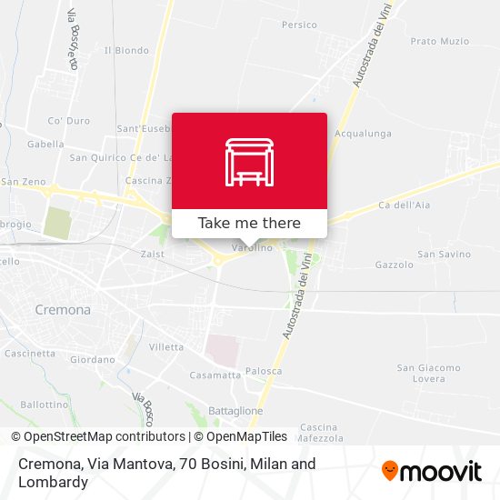 Cremona, Via Mantova, 70 Bosini map