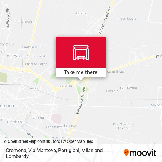 Cremona, Via Mantova, Partigiani map