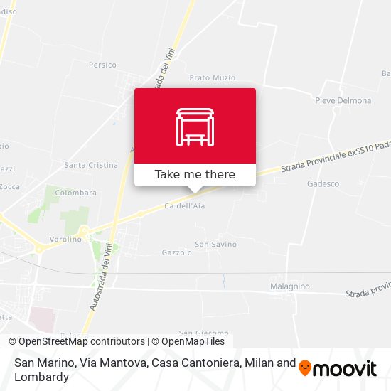 San Marino, Via Mantova, Casa Cantoniera map