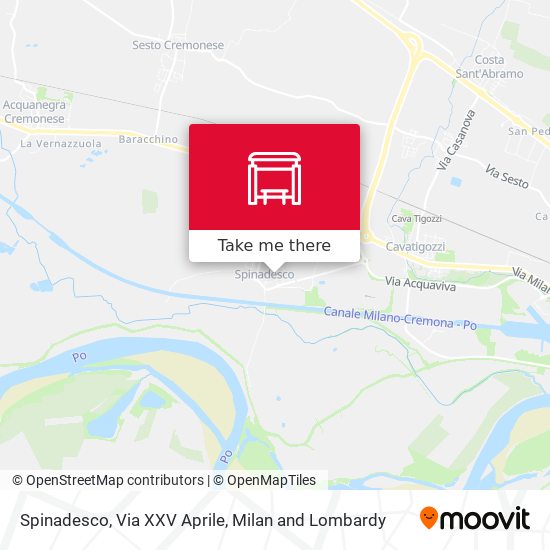 Spinadesco, Via XXV Aprile map