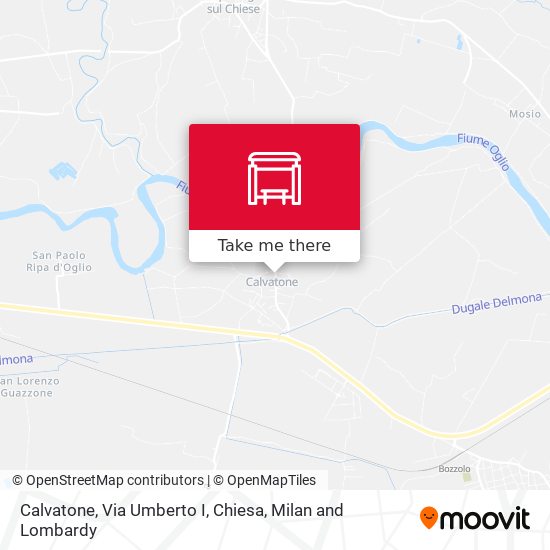 Calvatone, Via Umberto I, Chiesa map