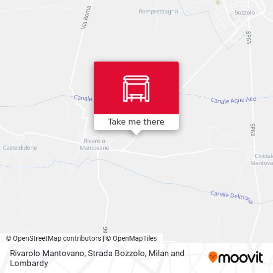 Rivarolo Mantovano, Strada Bozzolo map