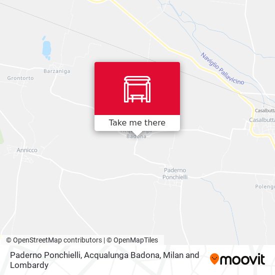 Paderno Ponchielli,  Acqualunga Badona map
