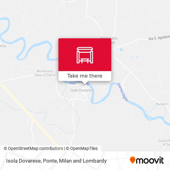 Isola Dovarese, Ponte map