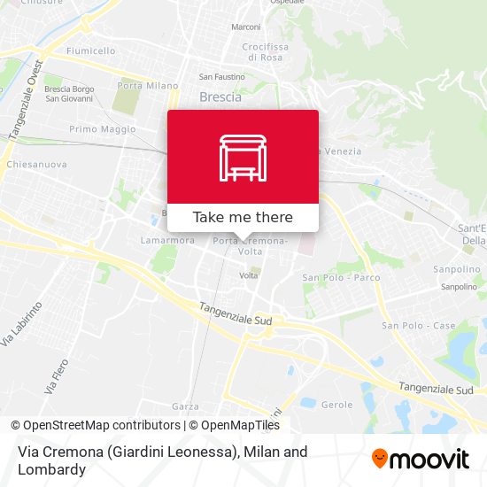 Via Cremona (Giardini Leonessa) map
