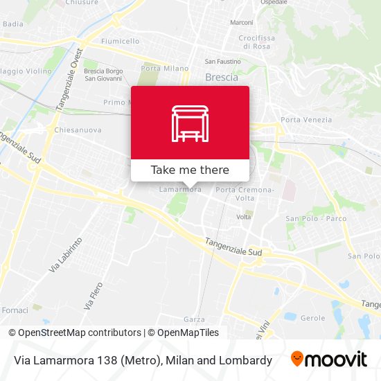 Via Lamarmora 138 (Metro) map