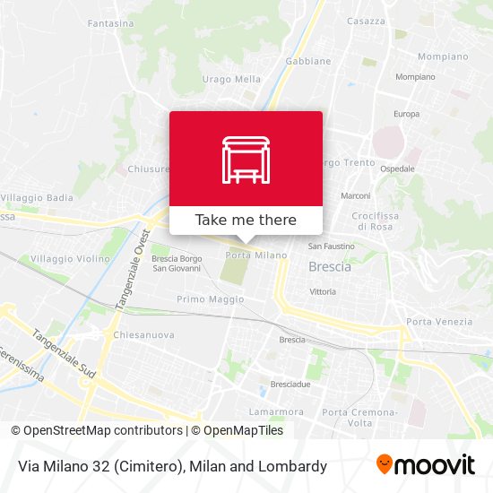 Via Milano 32 (Cimitero) map