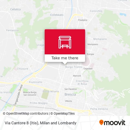 Via Cantore 8 (Itis) map