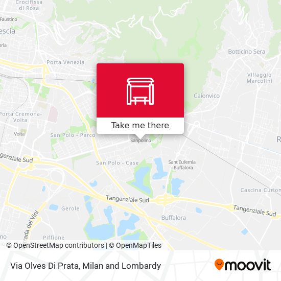 Via Olves Di Prata map