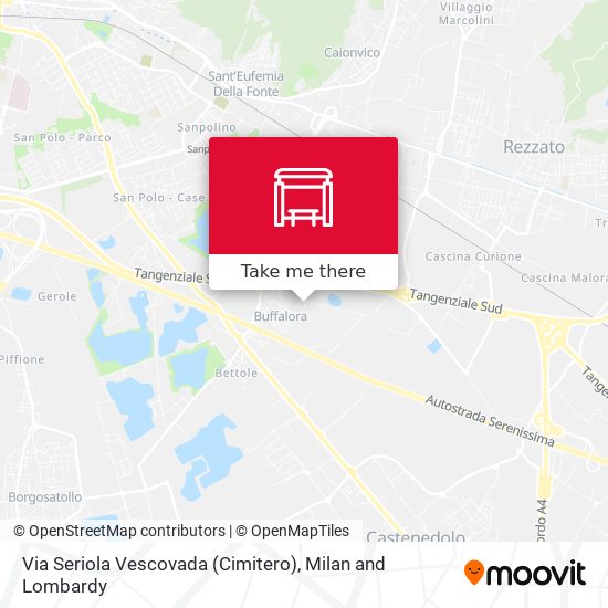 Via Seriola Vescovada (Cimitero) map