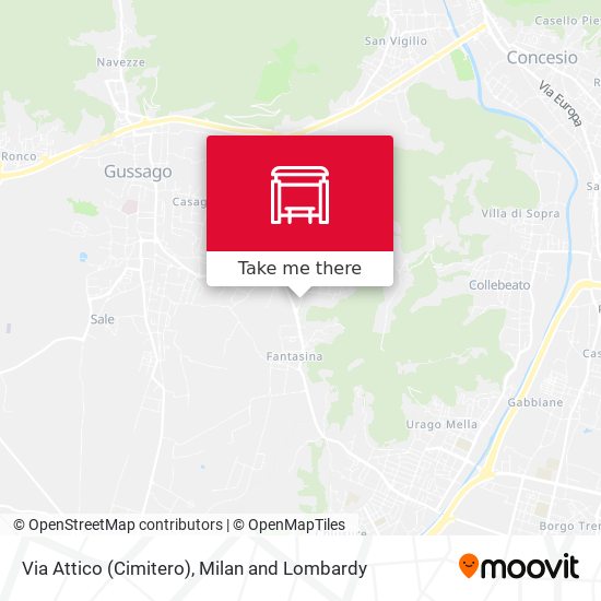 Via Attico (Cimitero) map