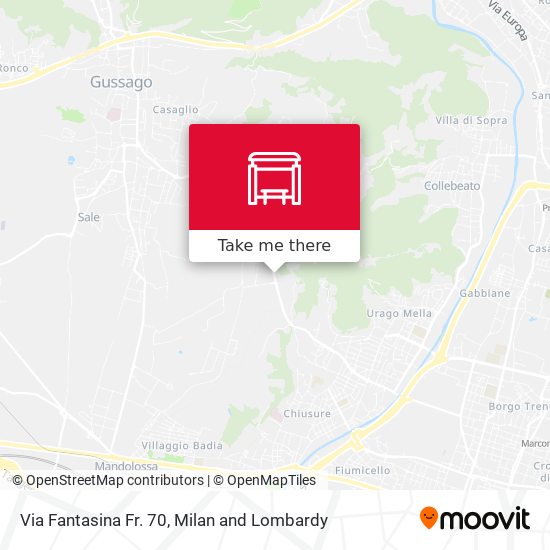 Via Fantasina Fr. 70 map