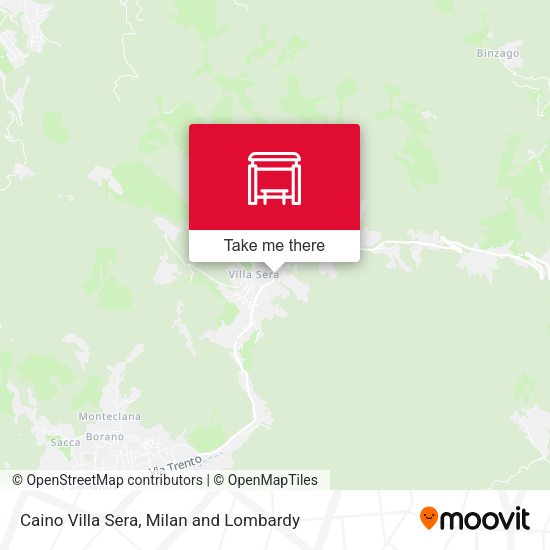 Caino Villa Sera map