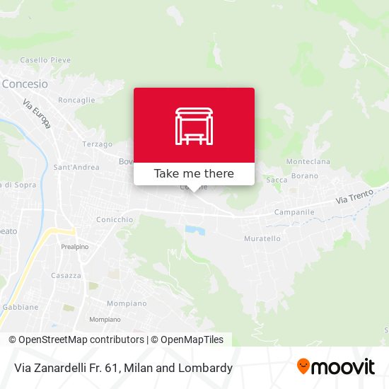Via Zanardelli Fr. 61 map