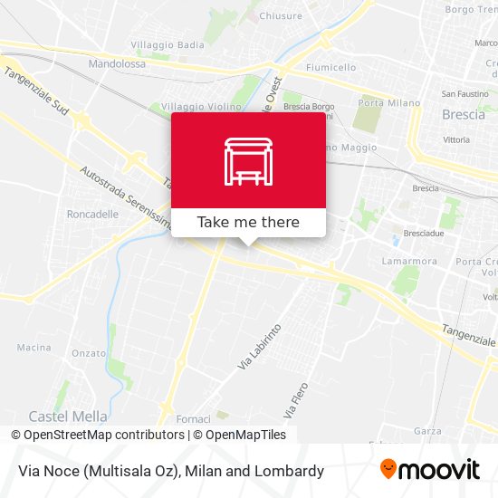 Via Noce (Multisala Oz) map