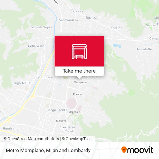 Metro Mompiano map