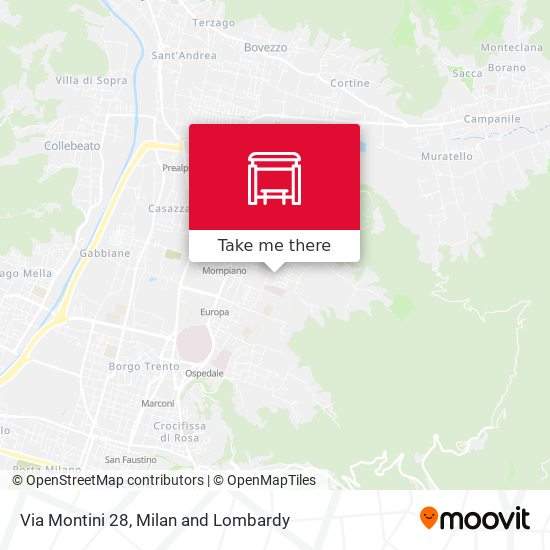 Via Montini 28 map