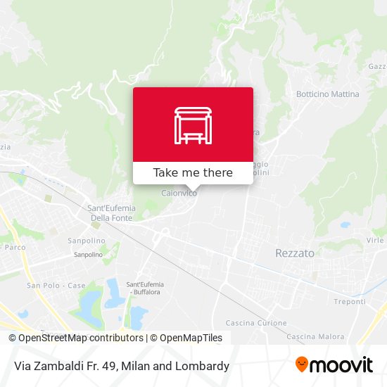 Via Zambaldi Fr. 49 map