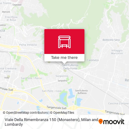 Viale Della Rimembranza 150 (Monastero) map