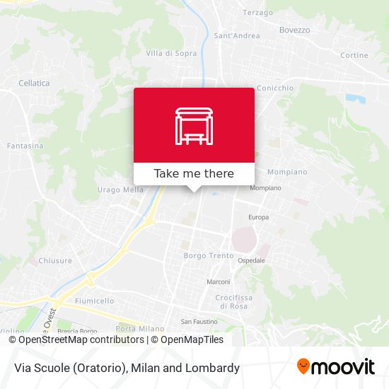 Via Scuole (Oratorio) map