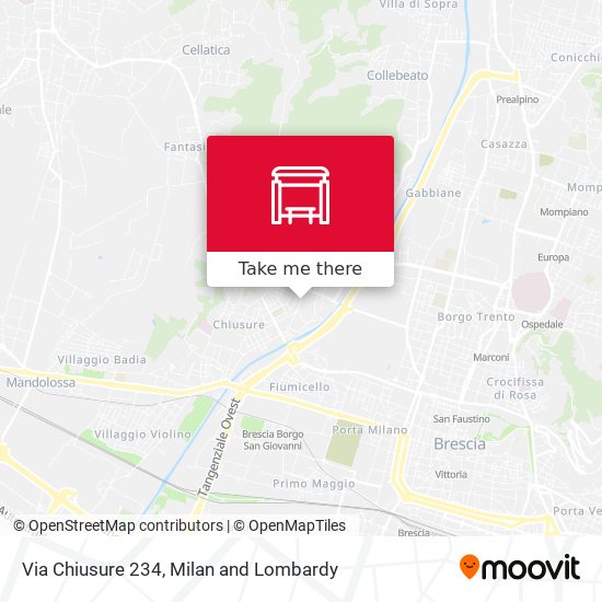 Via Chiusure 234 map