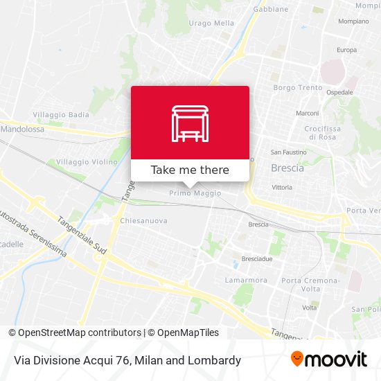 Via Divisione Acqui 76 map