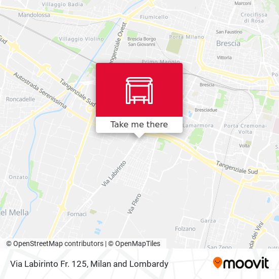 Via Labirinto Fr. 125 map
